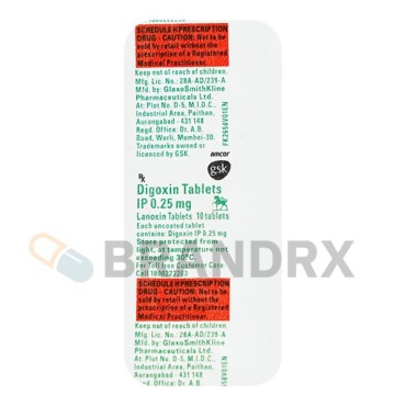 Lanoxin 0.25 mg Glaxosmithkline